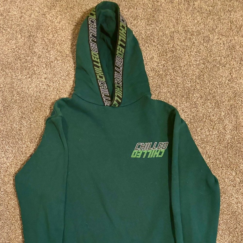 H&M Green "Chilled" Hoodie - Youth 16-18